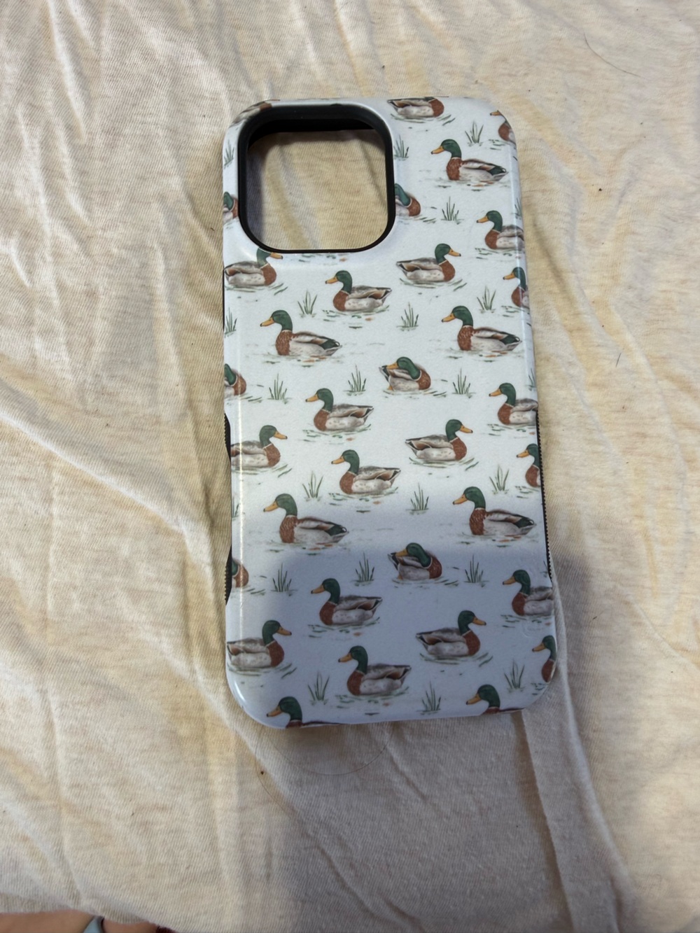 Casely Mallard Duck Pattern White Phone Case - IPhone 16 Pro Max